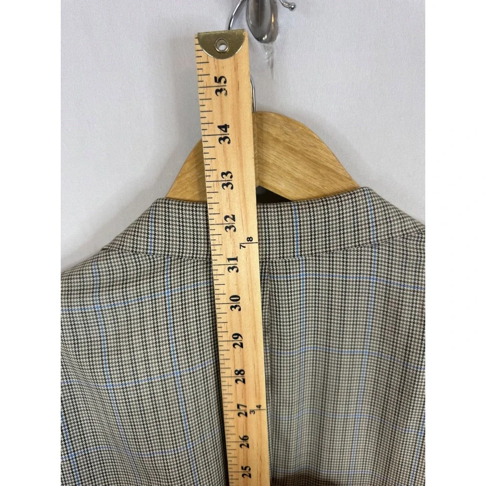 Canali Mens 40R Wool Blazer Sport Coat Glen Check Plaid Italy Harry Rosen
